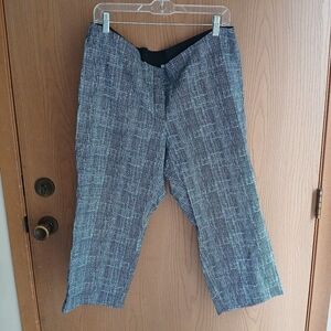 Stylish Blue and White Patterned Pants